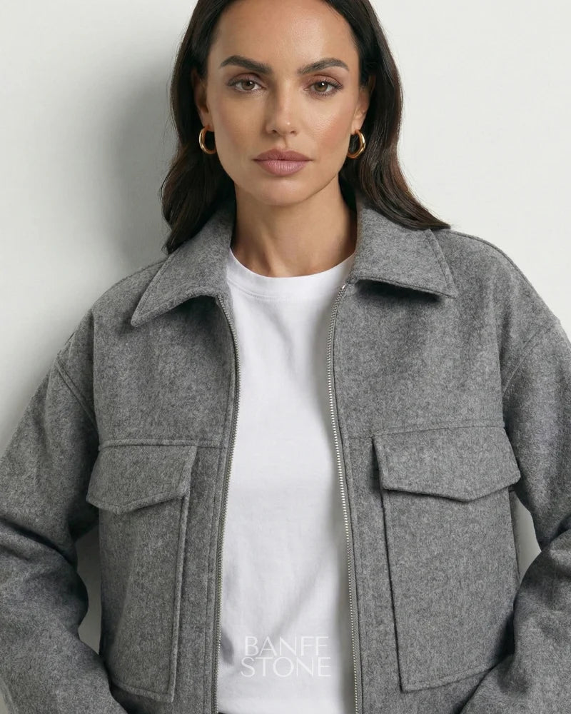 Bordeaux Coat Grey / S