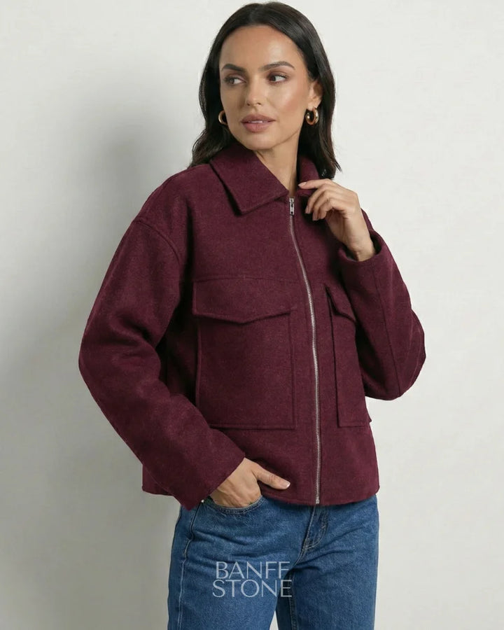 Bordeaux Coat Red / S