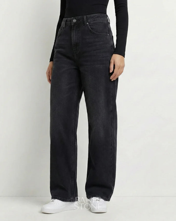 Brooklyn Distressed Jeans Black / XS