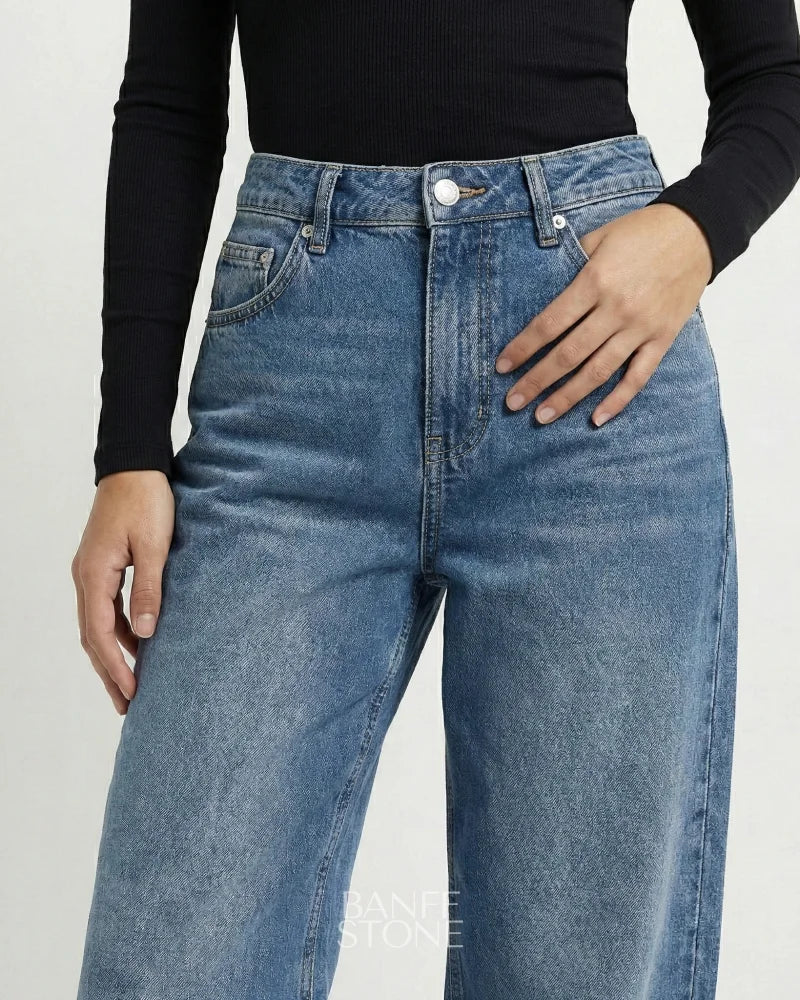 Brooklyn Distressed Jeans Royal Blue / XS