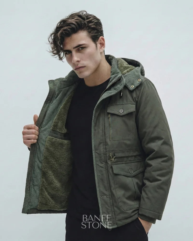 Executive Parka Jacket Military Green / M