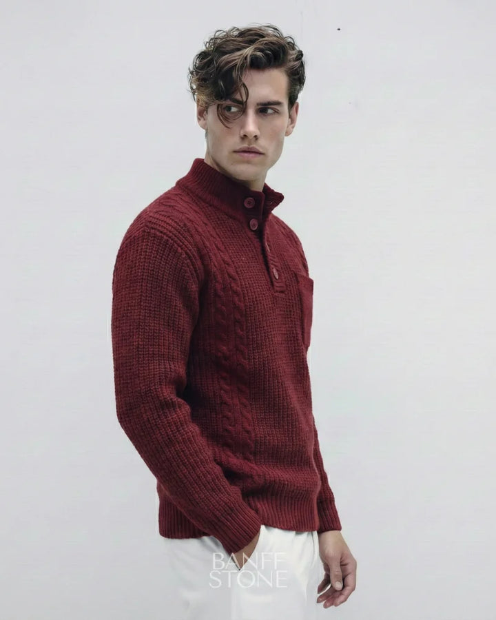 Hampton Sweater Bordeaux Red / M