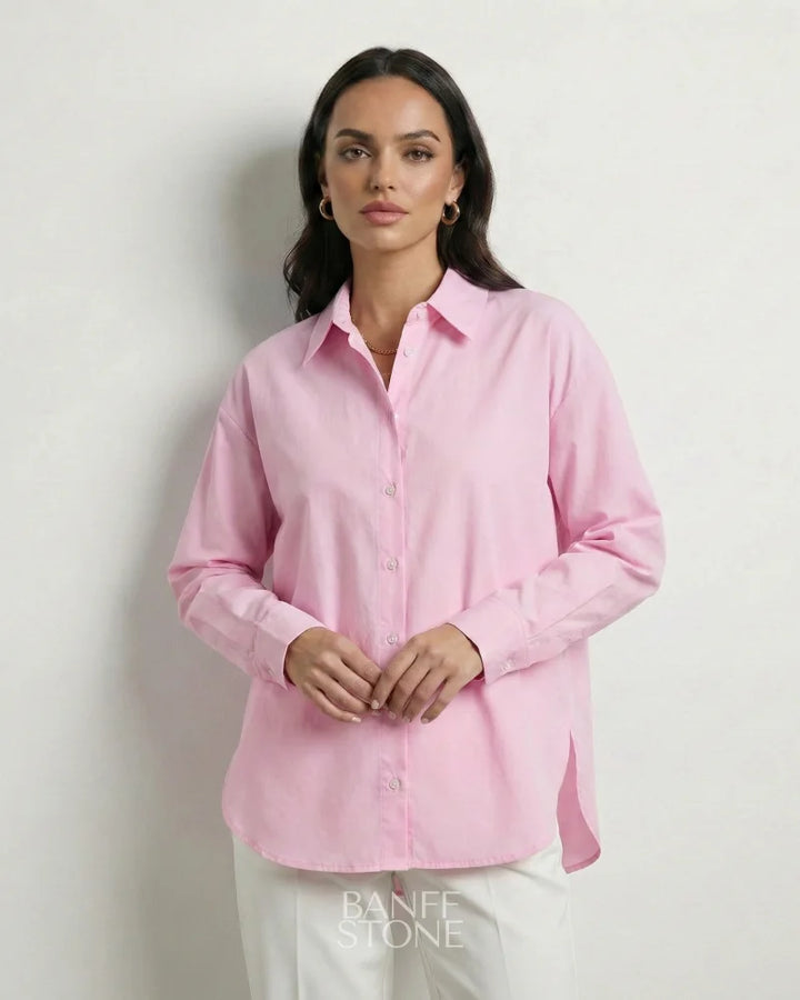 Madison Cotton Shirt Pink / XS