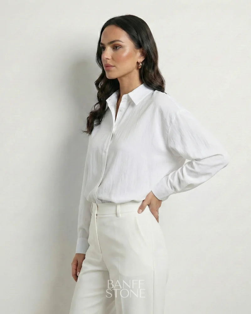 Madison Cotton Shirt White / XS