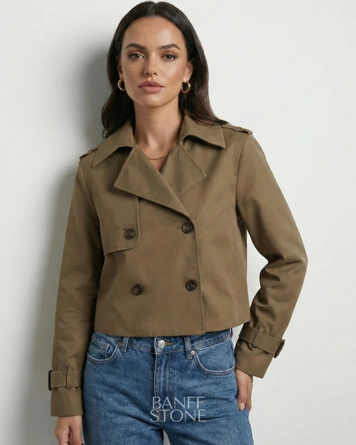 Madison Trench Coat Dark Brown / S