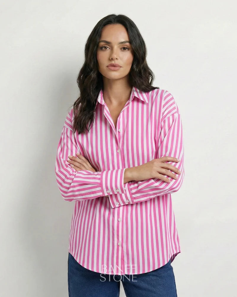 Marseille Striped Shirt Pink / XS