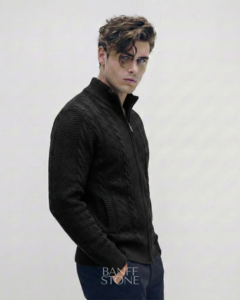 Oslo Knit Jacket Black / S