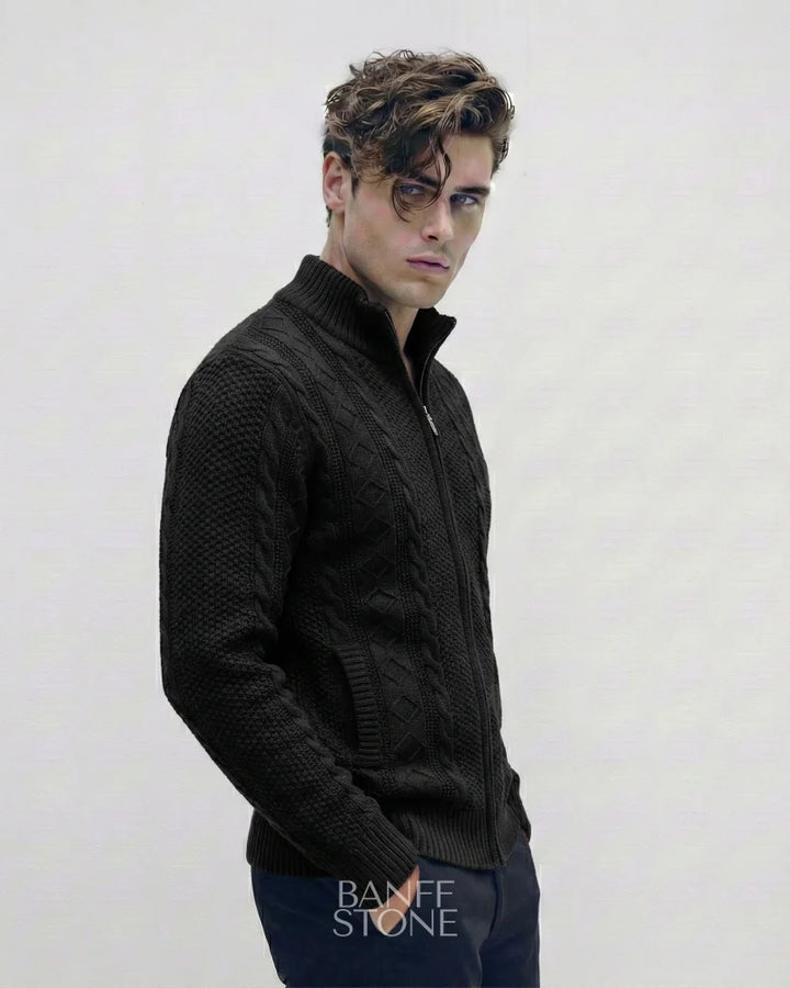 Oslo Knit Jacket Black / S