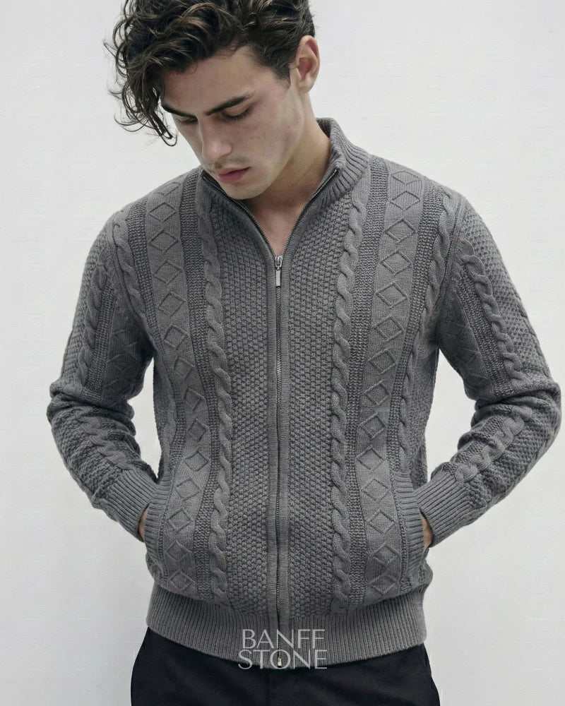 Oslo Knit Jacket Grey / S