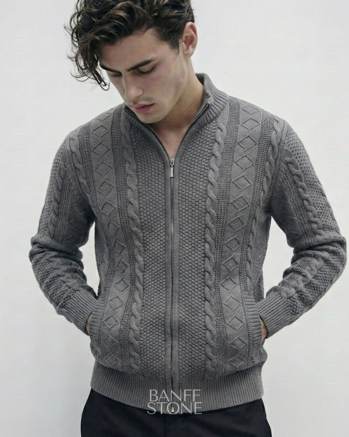 Oslo Knit Jacket Grey / S
