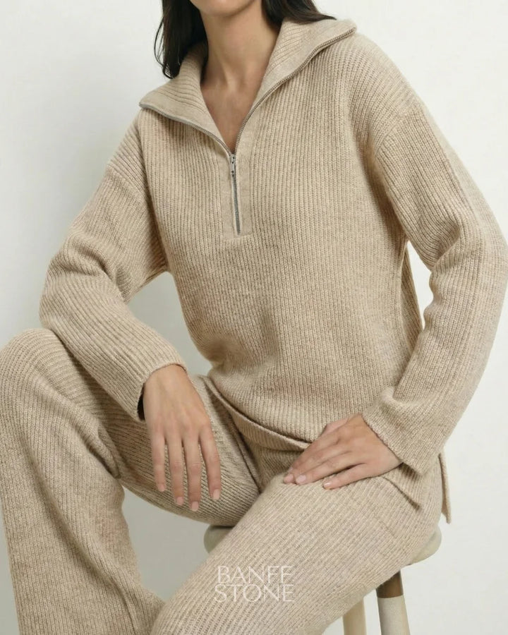 Oslo Knit Set Camel / One Size
