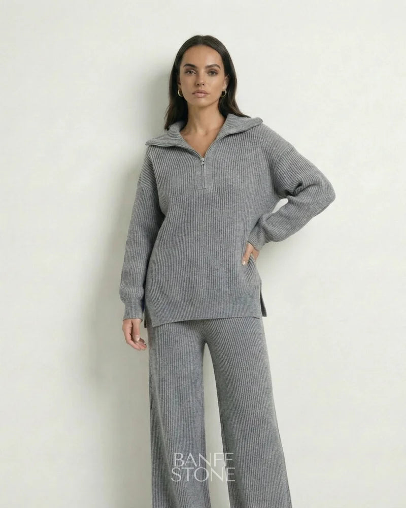 Oslo Knit Set Grey / One Size