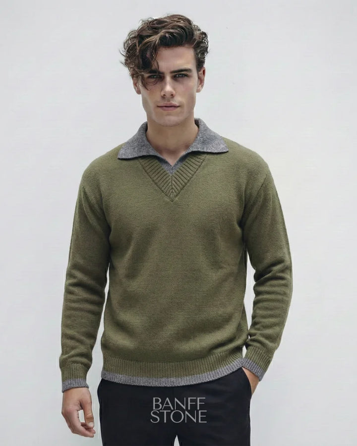 Oxford Sweater Military Green / M