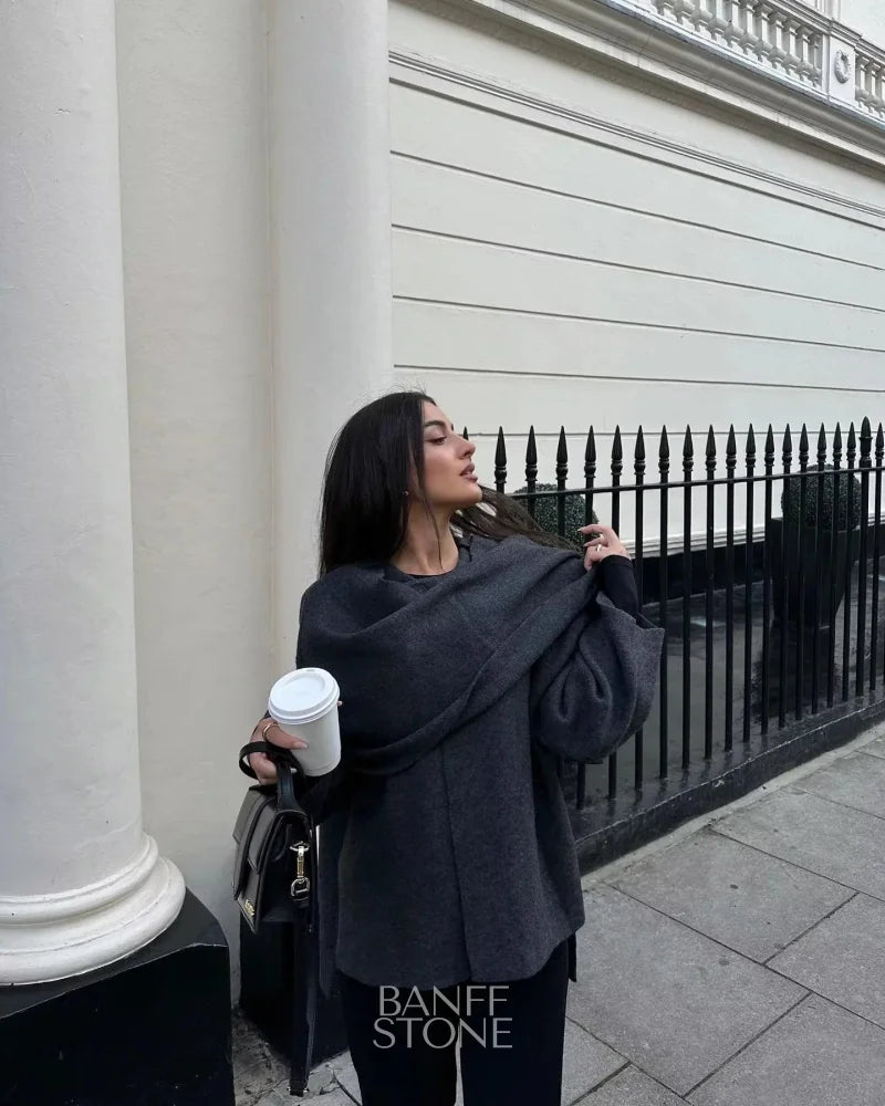 Savannah Cardigan With Scarf