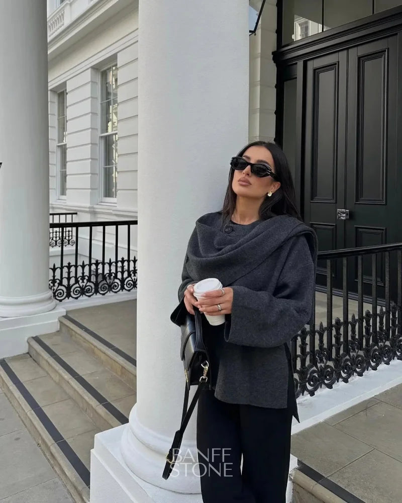 Savannah Cardigan With Scarf