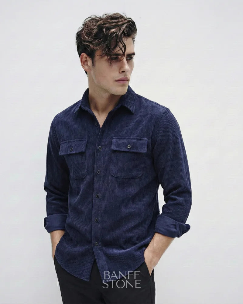 The Ashford Shirt Dark Blue / S