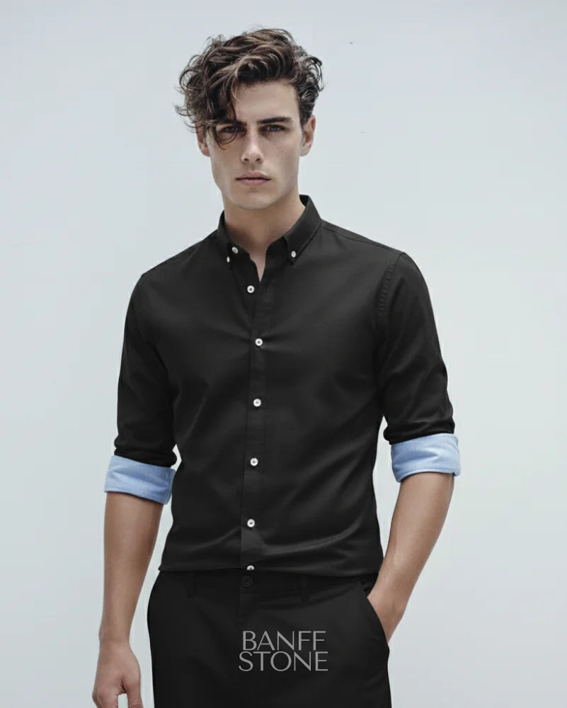 The Cambridge Shirt Black / S