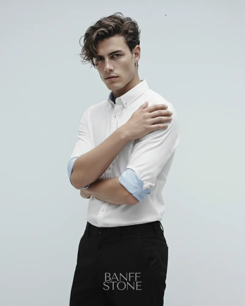 The Cambridge Shirt Ivory white / S