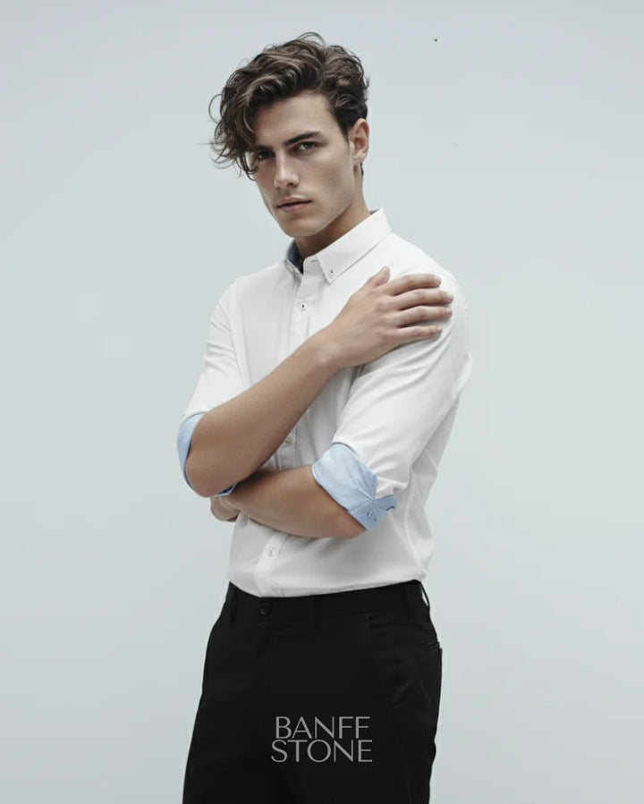 The Cambridge Shirt Ivory white / S