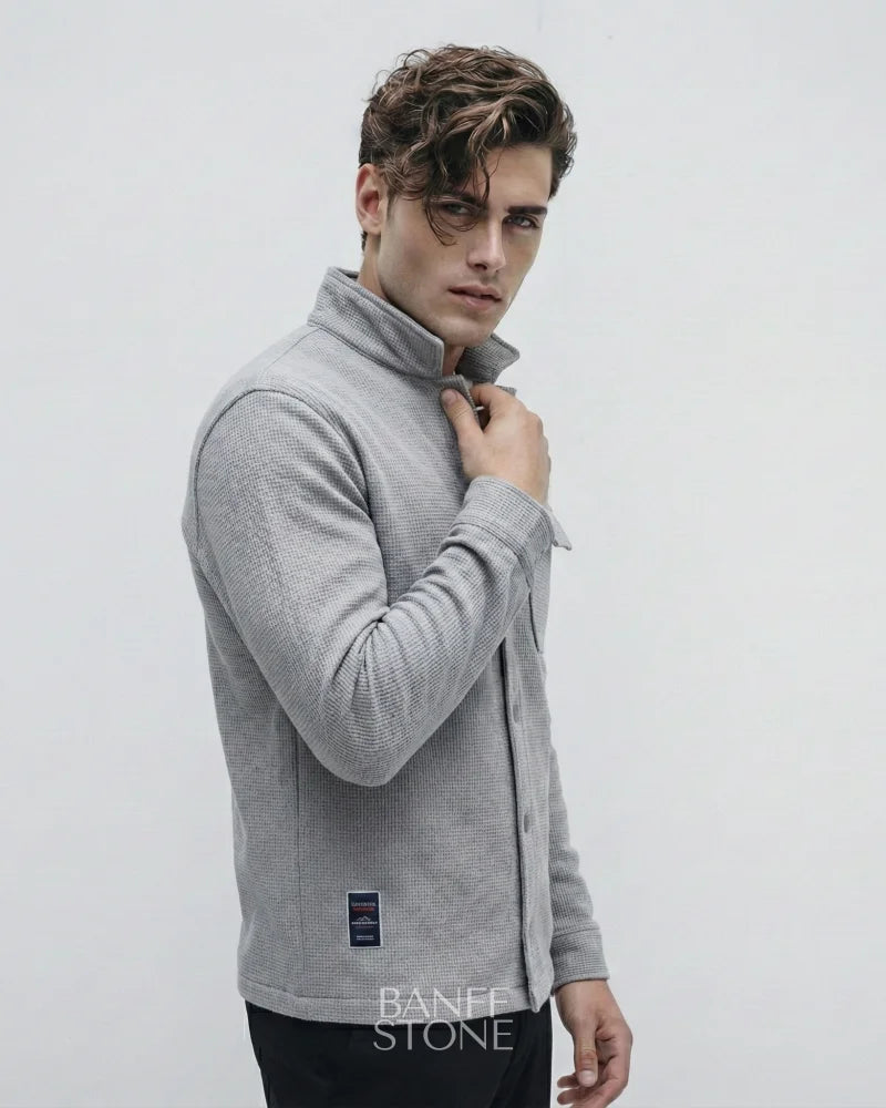 The Fairfax Shacket Light Grey / S