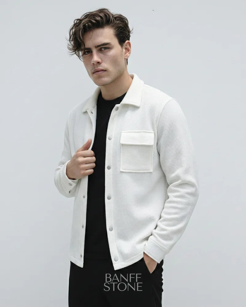 The Fairfax Shacket White / S