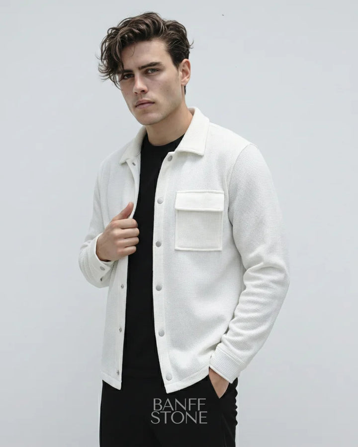 The Fairfax Shacket White / S