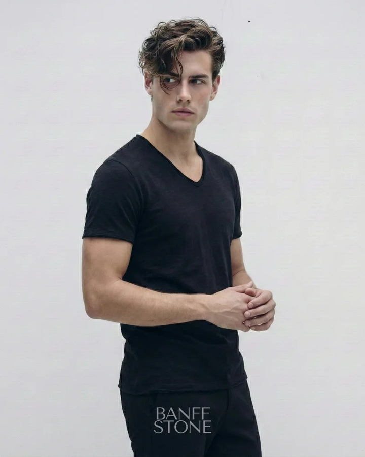 The Heritage Tee 100% Cotton Black / S