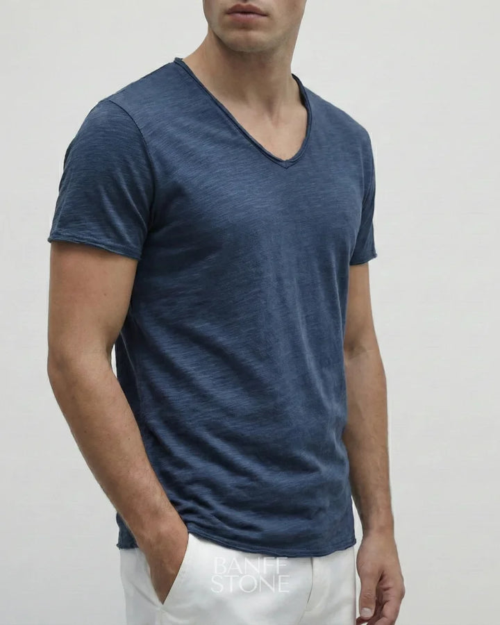 The Heritage Tee 100% Cotton Navy / S