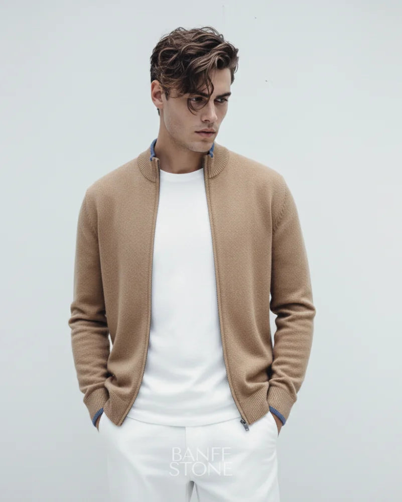 The Montclair Cardigan Camel / M