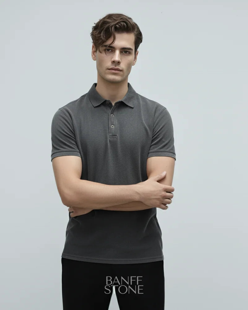 The Nelson Polo Dark grey / S