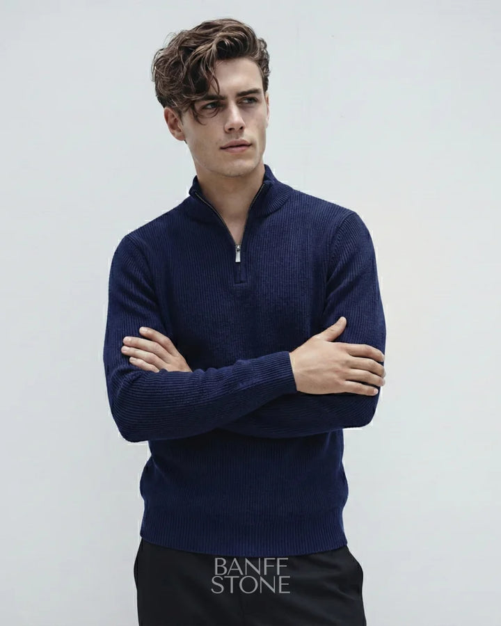 The Thornton Sweater Navy Blue / M