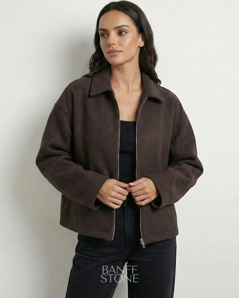 Tribeca Coat Dark Brown / S
