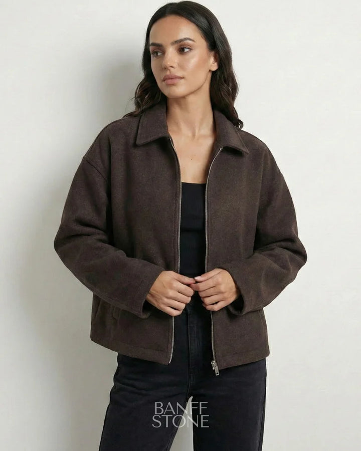 Tribeca Coat Dark Brown / S