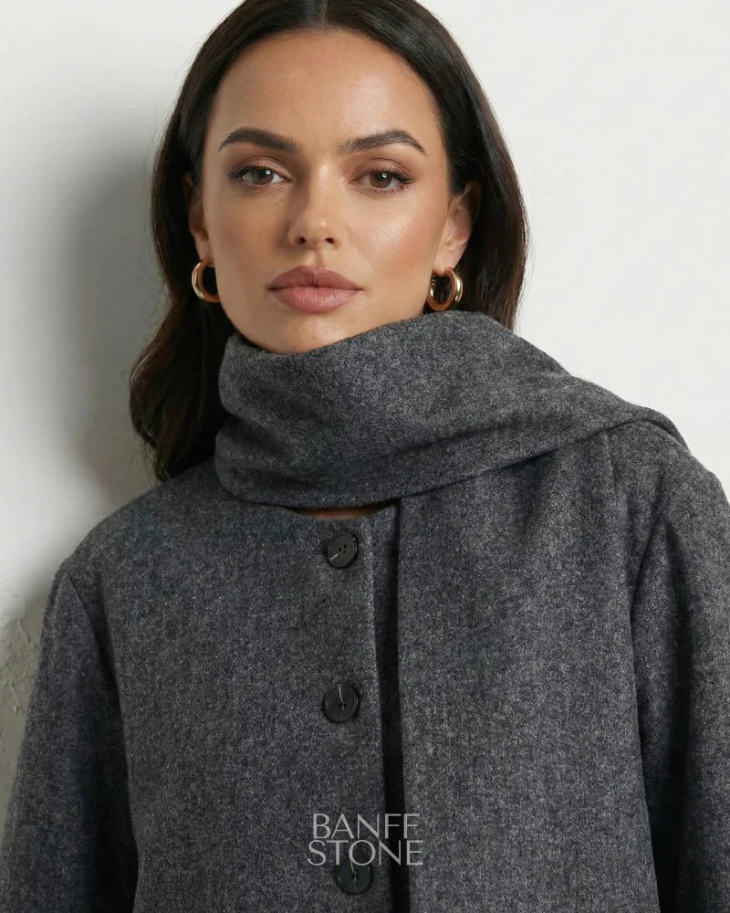 Vienna Scarf Coat Grey / S