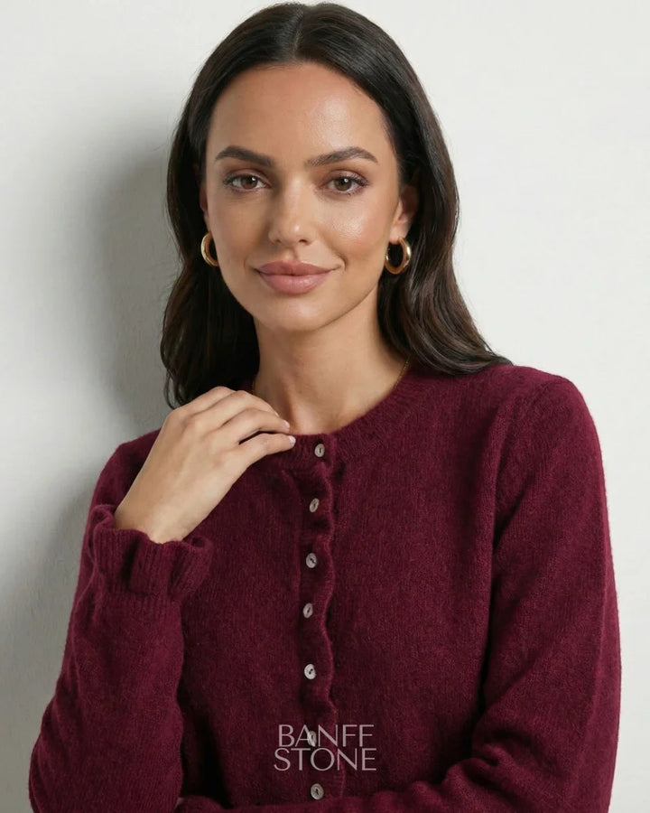 Willow Cardigan Dark Red / S