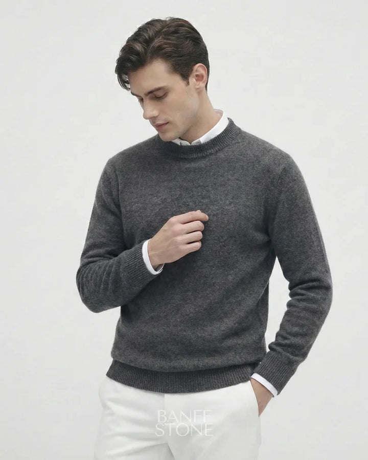 Windsor Cashmere Sweater Dark Grey / S
